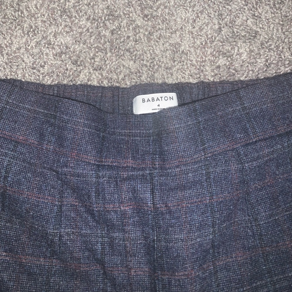 Babaton Wool Cashmere Plaid Pants - Picture 2 of 7